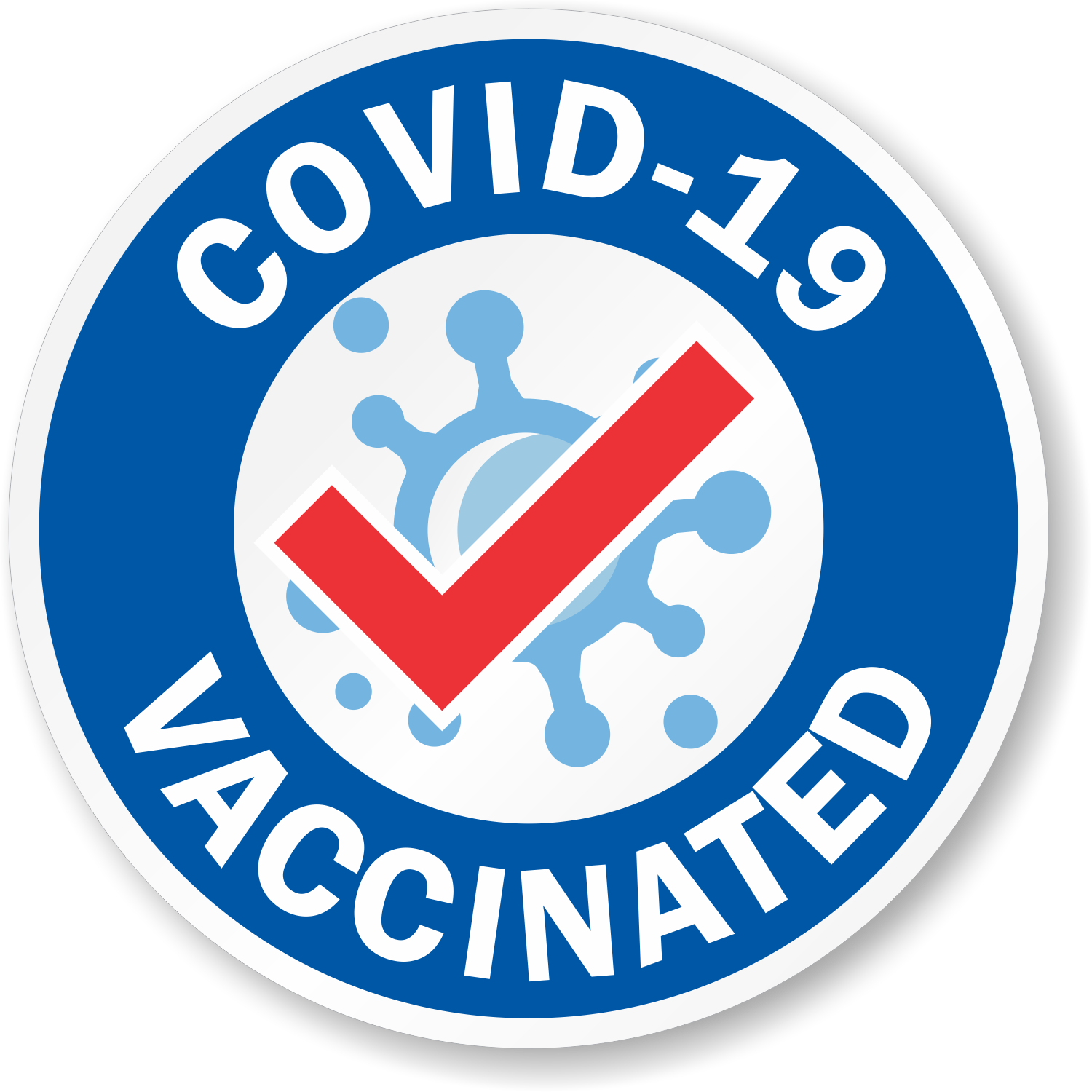 covid 19 vaccinated hard hat stickers hh 0632